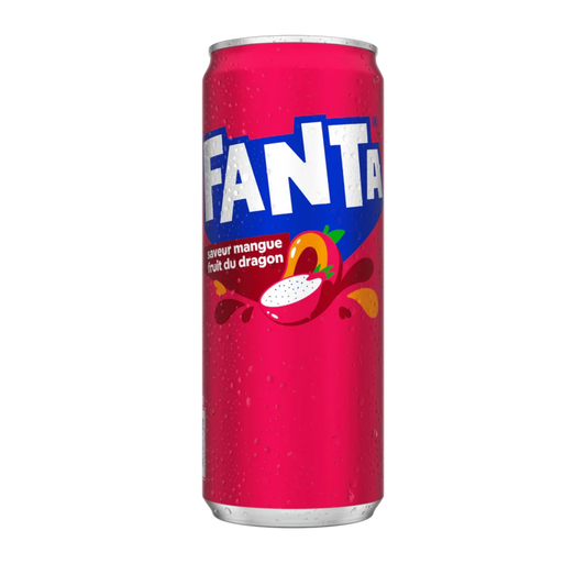 Fanta saveur Mangue, fruit du dragon