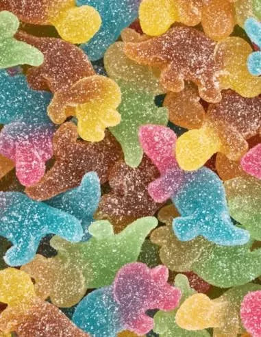 Dinosaures piquant Haribo
