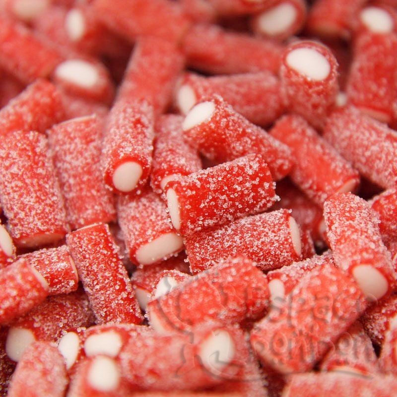 Mini Tubes acidulés à la Fraise